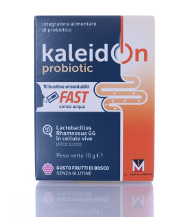 Kaleidon Fast Probiotic 10 bustine orosubili gusto frutti di bosco