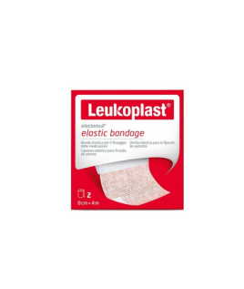 Leukoplast elastomull elastic bandage benda elestica 8 cm x 4 m 2 pezzi