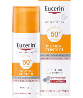 Eucerin Sun Fluid Pigment Control SPF 50+ crema solare viso anti macchie 50ml 