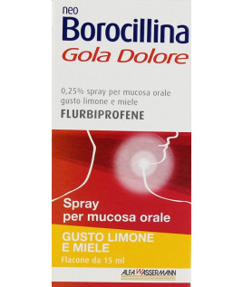 NEOBOROCILLINA GOLA DOLORE 0,25% SPRAY LIMONE/MIELE 15ML