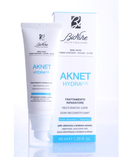 Bionike Aknet Hydra Plus 40 ml trattamento riparatore pelle a tendenza acneica