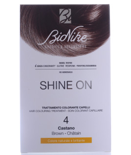 BIONIKE SHINE ON Trattamento colorante capelli CASTANO 4