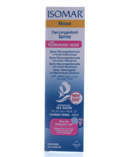 Isomar Spray Decongestionante Ipertonico  Acido Ialuronico 100ml Adulti e Bambini