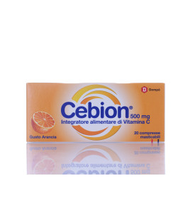 Cebion Masticabile Arancia Integratore di Vitamina C 20 compresse 500mg