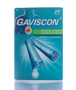 Gaviscon*24 bustine sospensione orale 500+267mg/10ml