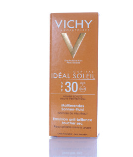 Vichy Ideal Soleil Viso Dry Touch solare spf30 Emulsione anti-lucidità 50ml