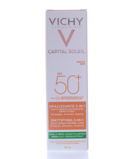 Vichy capital soleil crema solare opacizzante 3 in 1  Spf50+ 50ml