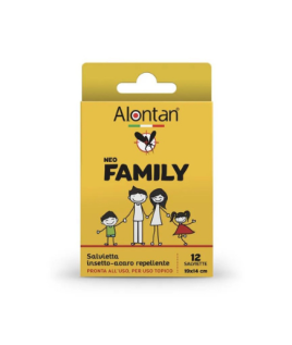 Alontan Neo Family Salvietta insetto-acaro repellente 12pz