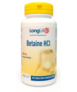 LONGLIFE BETAINE HCL 90CPR