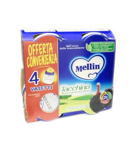 MELLIN-OMO.TACCHINO 4X80G