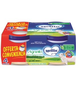 MELLIN-OMO.AGNELLO 4X80G