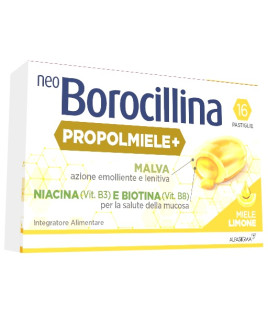 Neoborocillina Propolmiele+  miele limone 16 pastiglie