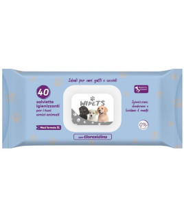 SALVIETTINE PETS CLOREXID 40 PZ