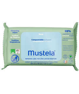 MUSTELA SALVIETTE COMPOST 60PZ