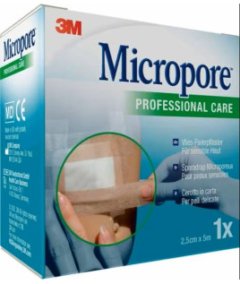 MICROPORE SURG T TA M5X25MM 3M