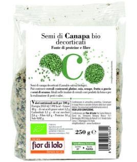 SEMI CANAPA DECORTIC BIO250G FDL