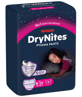 HUGGIES DRYNITES GIR 27/57KG 9PZ