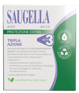 SAUGELLA ACTI3 SALVIETTINE10PZ