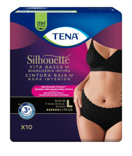 TENA SILHOUETTE NOIR L V/B 10P