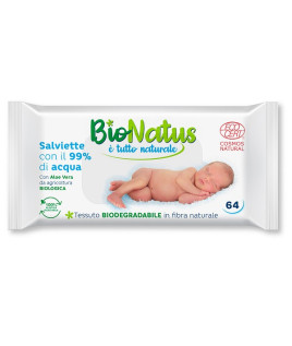 SALVIETTE 99% ACQUA BIONATUS 64P