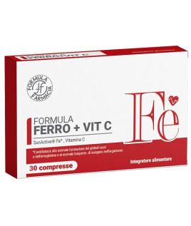 FORMULA FERRO + VIT C 30 CPR