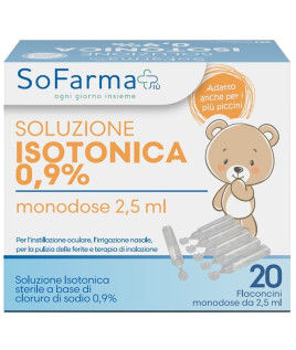 SOLUZ SALINA 0,9% 20FL 2,5ML SF+
