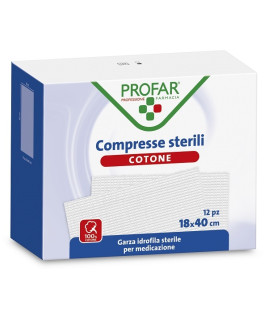 PROFAR GARZA COT 18X40CM 12PZ