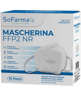 MASCHERINA FFP2 BIANCA 10PZ SF+