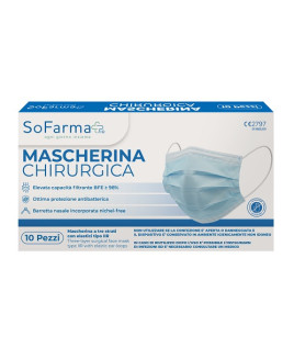MASCHERINA CHIR 10PZ SF+