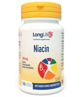 LONGLIFE NIACIN 100MG 100CPR